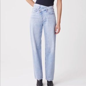 Agolde Criss Cross Upsized Jean In Suburbia - fits a size 30